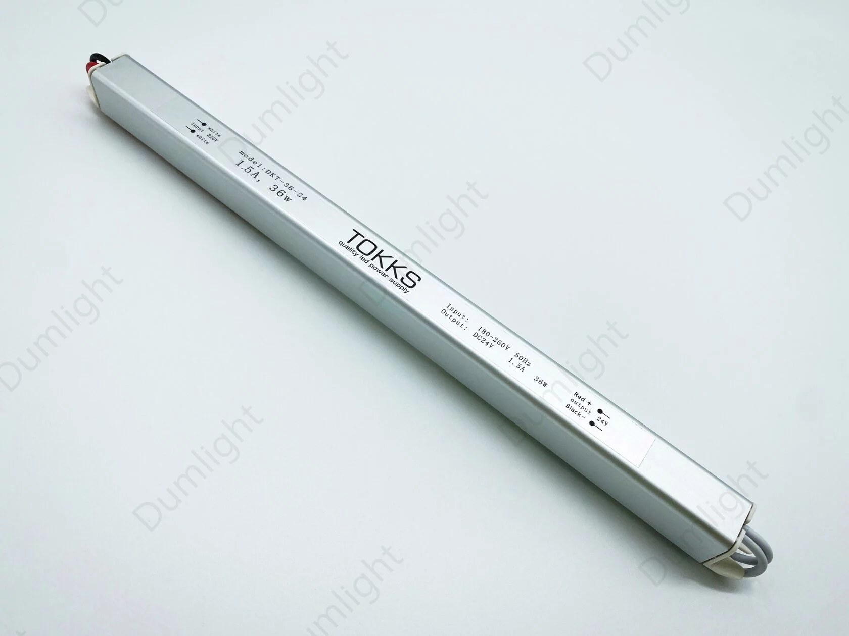 Блок питания 36w серия- DUB 24v длинный IP40 282х17,5х17,5 мм